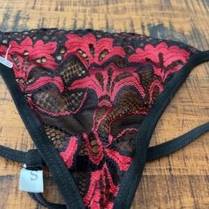Firm price!Woman’s size size Lace fabric thong NWOT
